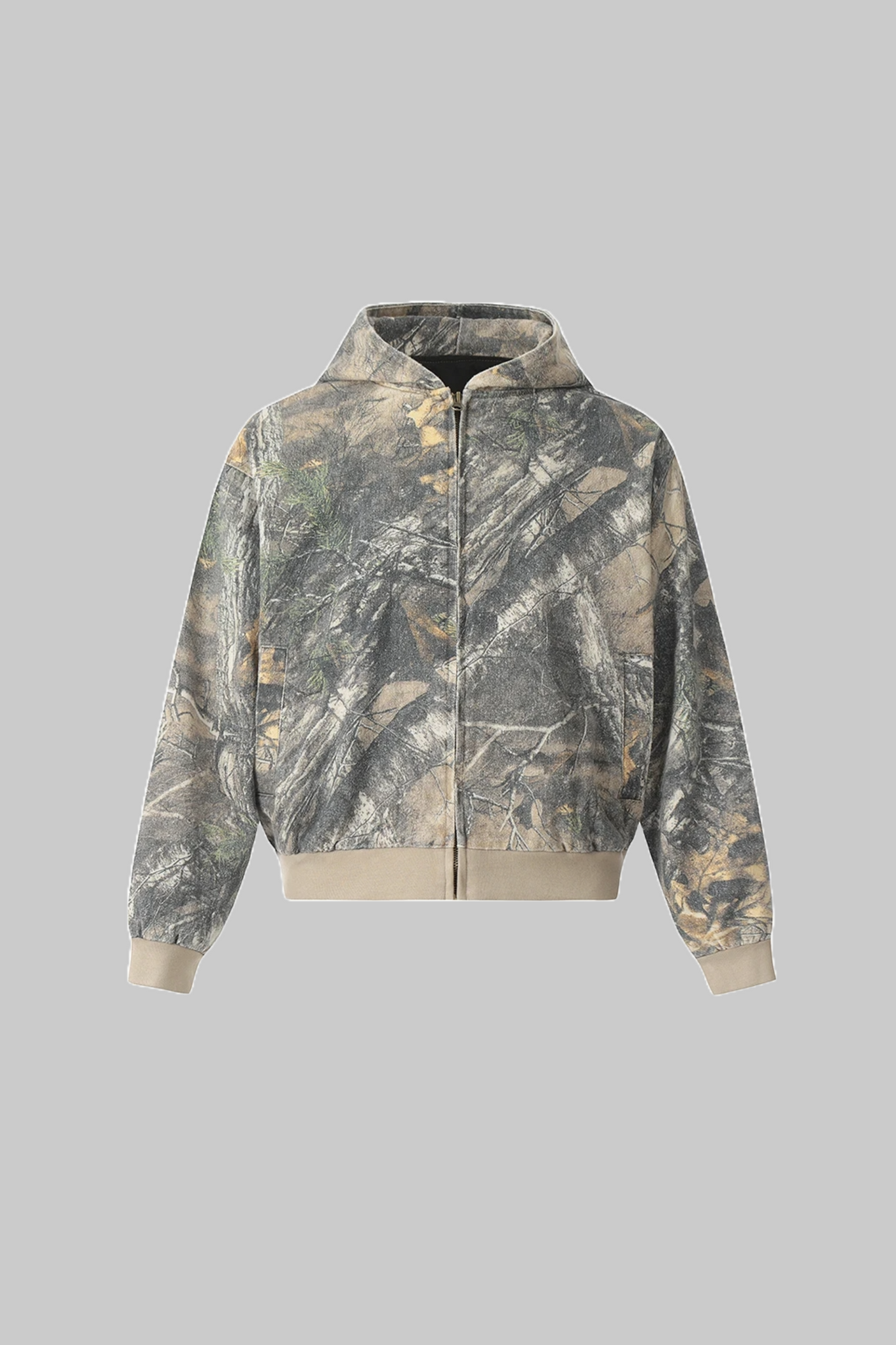 Drift Camo Hoodie – Waldgrau