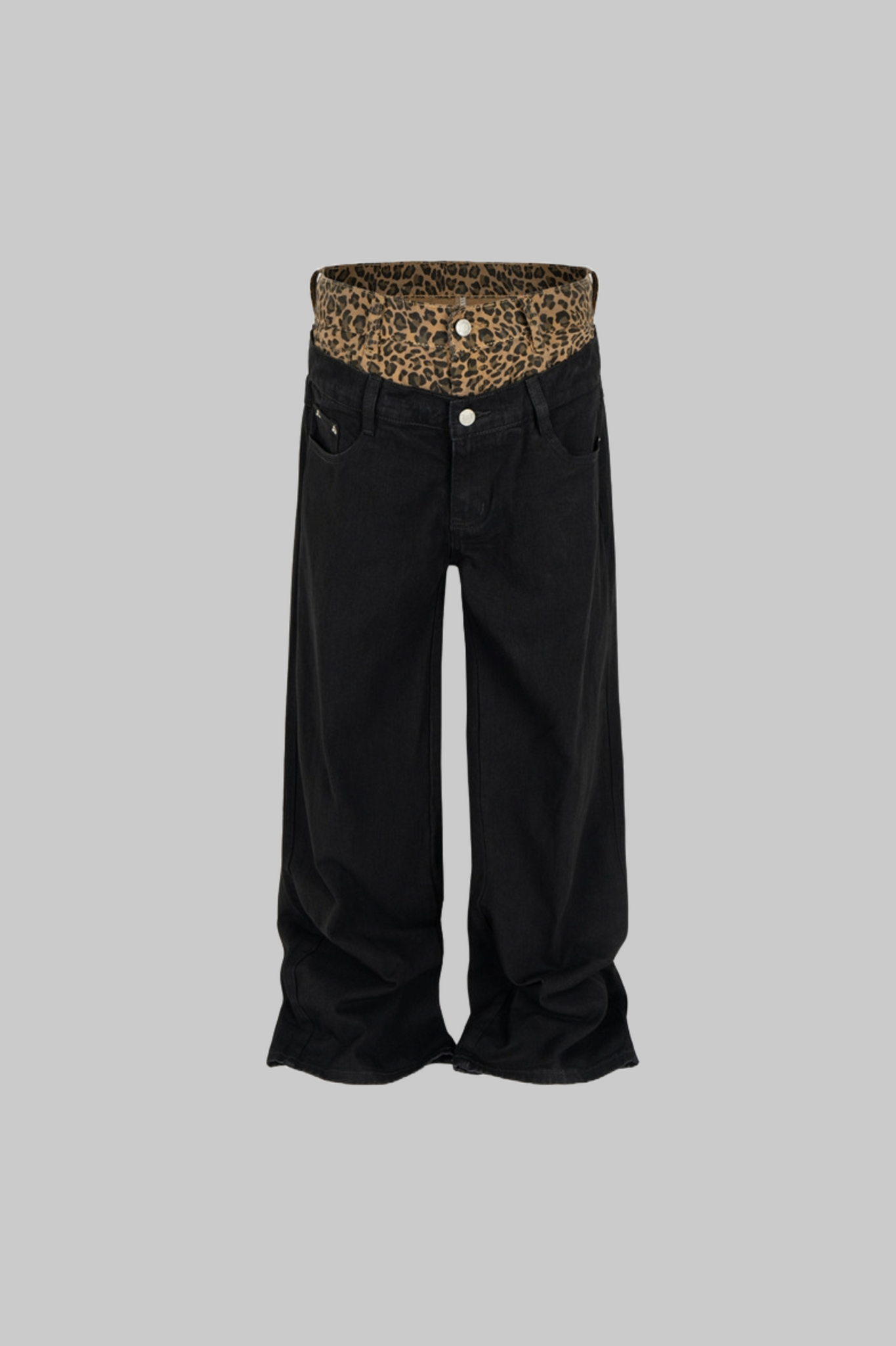 Leopard Waist Denim