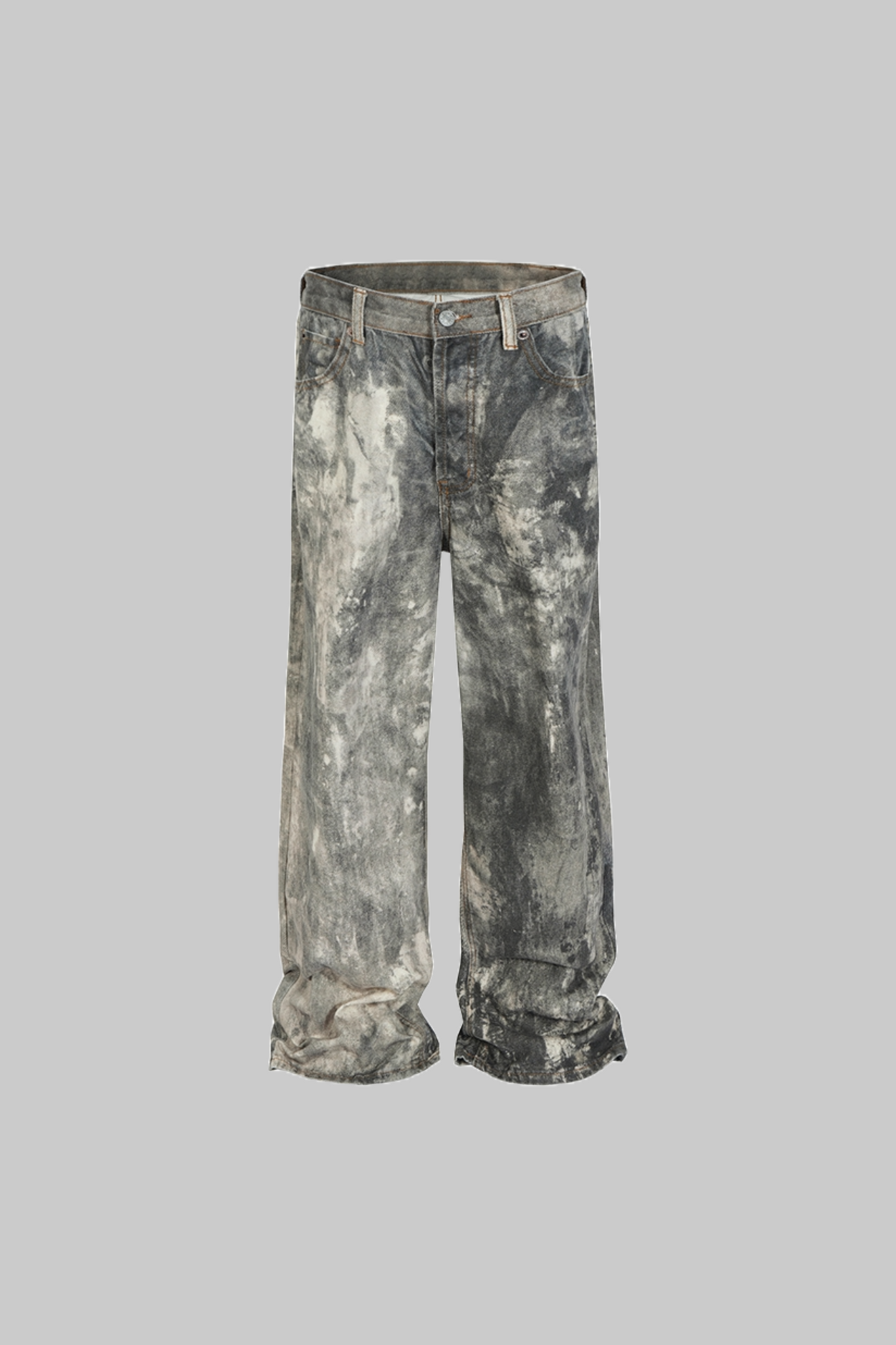 Marble Wash Denim – Verblasstes Schwarz