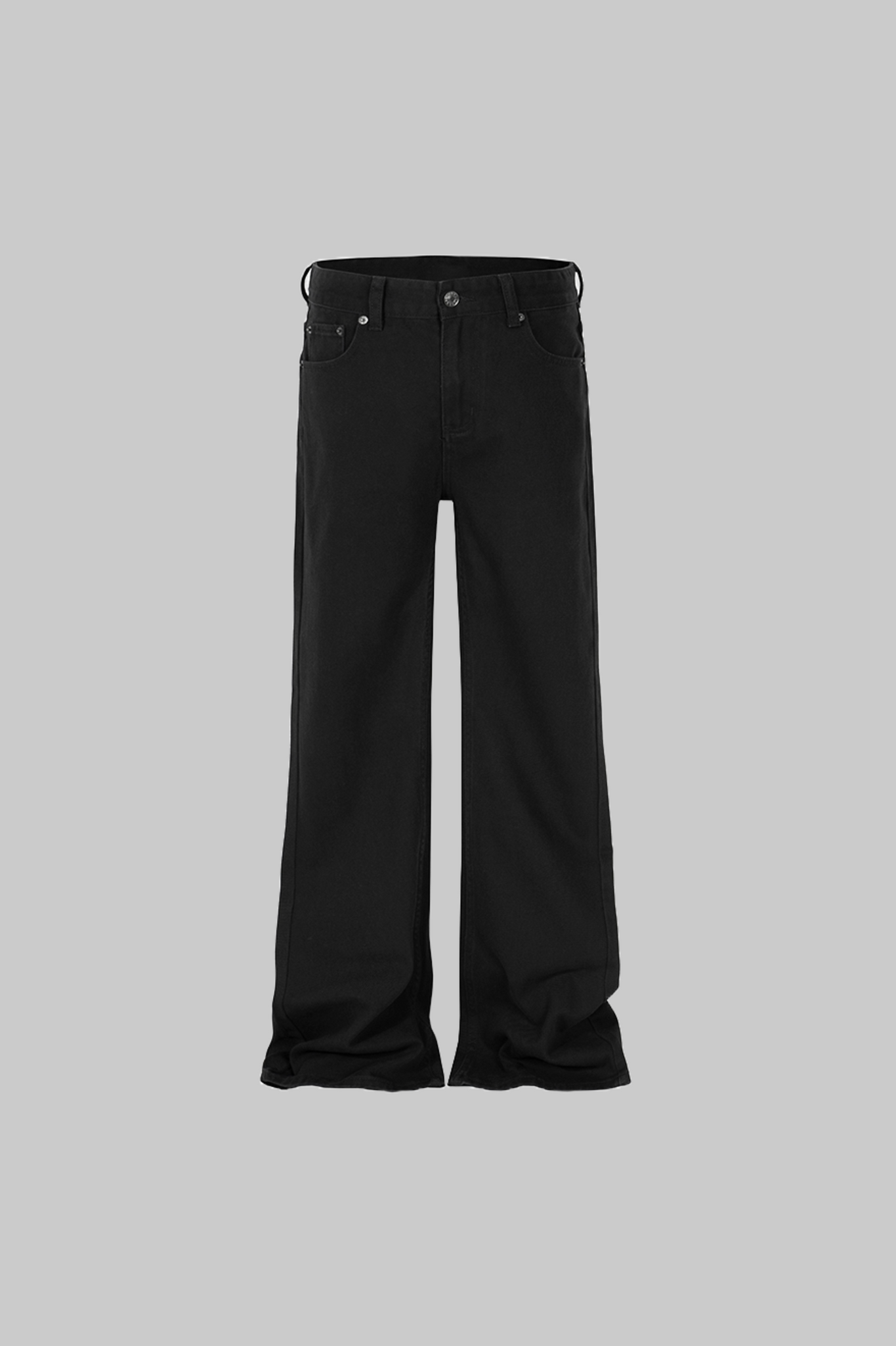 Schwarzer Flare-Denim – Pure Jet