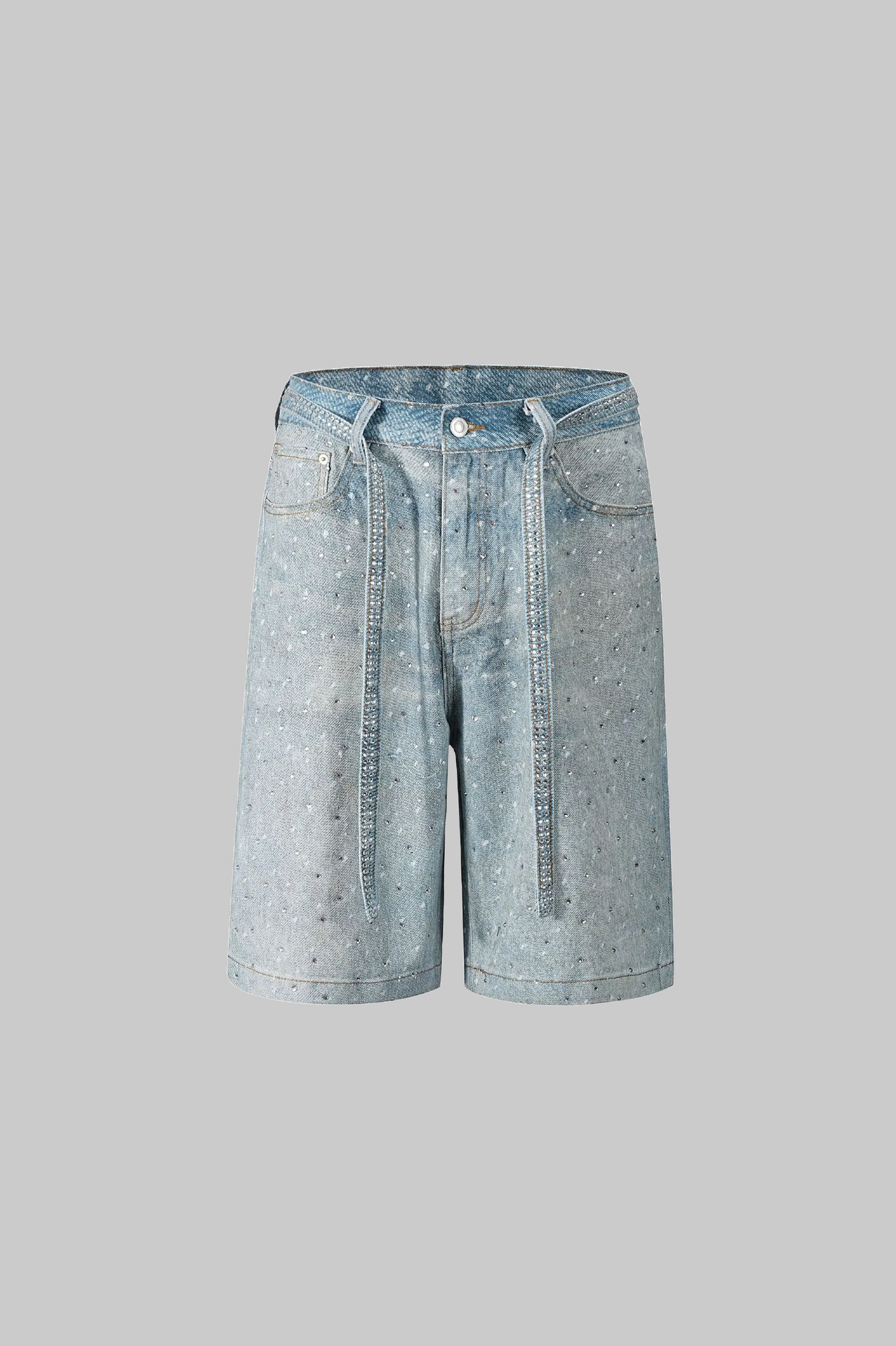 Glitzernde Jeansshorts